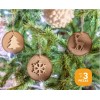 Vianney Juego De 3 Adornos Colgantes De Madera Para Arbol
