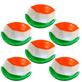 Lizzy 6 x Irish Flag Paper Bowl St Patricks Day Party Tableware Decorations Pack Ireland Themed Bowls Saint Paddy's Day Theme Birthday Supplies Party (1)