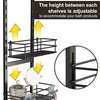 Orimade Adjustable Anti-Slip Hanging Shower Caddy Over Shower Head,Rustproof Bathroom