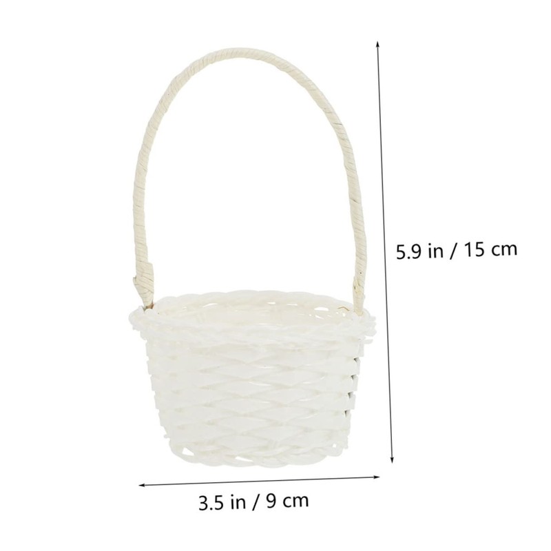 LIFKOME Storage Basket 8pcs Rattan Basket Bushel Basket Easter Basket