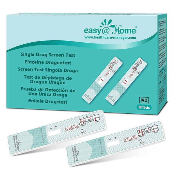 10 Pack Easy@Home Value Pack COC Screen Urine Drug Test Kit - Cocaine (COC) Single Panel Drug Test Kit - #EDCO-114