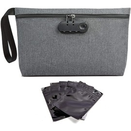 TARFEPA Large Waterproof Storage Boxs with Combination Lock,Portable Storage Case,Ziplock Bags Organizer Odorless Stash Box for Home and Travel Great Gifts for Women/Men