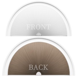 Arch Window Shade Half Circle Blackout Cellular Shade Double-Sided Pleated Shades Half Moon No Tools, Easy Cut and Install for Living Rooms Bedrooms Offices Radius 36",Coffee Grey