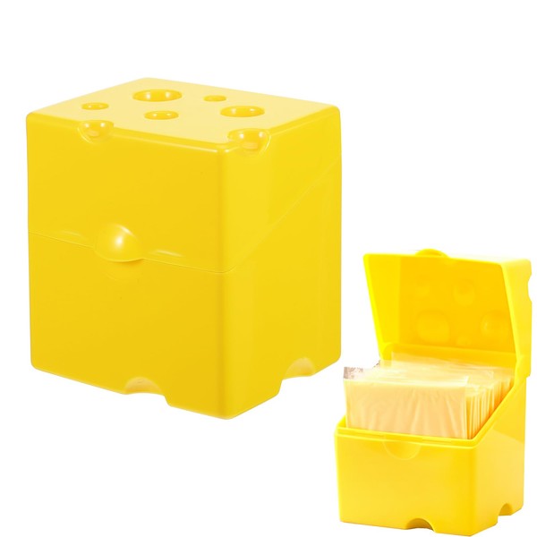 Ciieeo Plastic Cheese Storage Containers with Lid Cheese Slice Holder