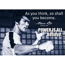 BRUCE LEE - #63 - UNIQUE MOTIVATIONAL - INSPIRATIONAL - FAMOUS BRUCE LEE QUOTES POSTER - A3 poster - Quote Sign Poster Print Picture, BODYBUILDING, BOXING, MARTIAL ARTS,
