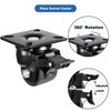 W B D WEIBIDA 2-inch Plate Swivel Caster Wheels Set