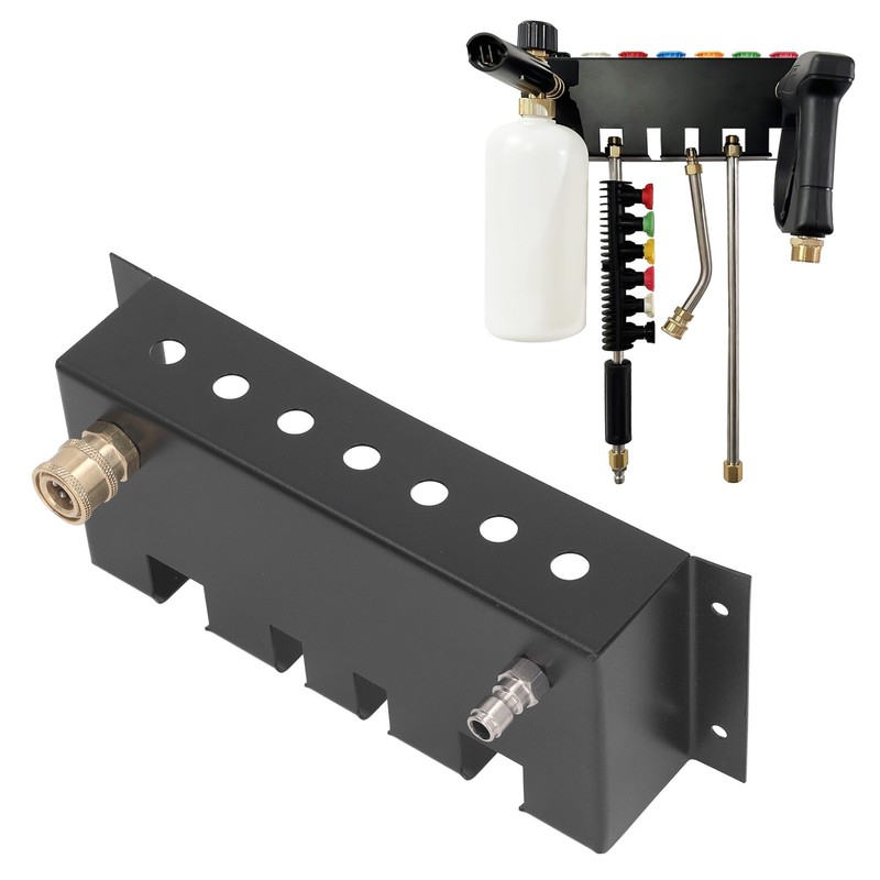 High Pressure Washer Gun Holder Wall Mounted Stainless Steel Foam