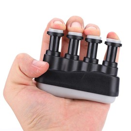 Dilwe Hand Finger Exercise Device Strength Training Strengthening Exercises for Wrist Strength Training for Guitar Bass Piano Player (Black)
