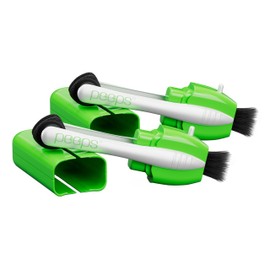 CarbonKlean Peeps Eyeglass Lens Cleaner - Efficient and Durable Carbon Microfiber Technology - Exclusively Used by NASA - 500 Uses (Green, 2 Pack)