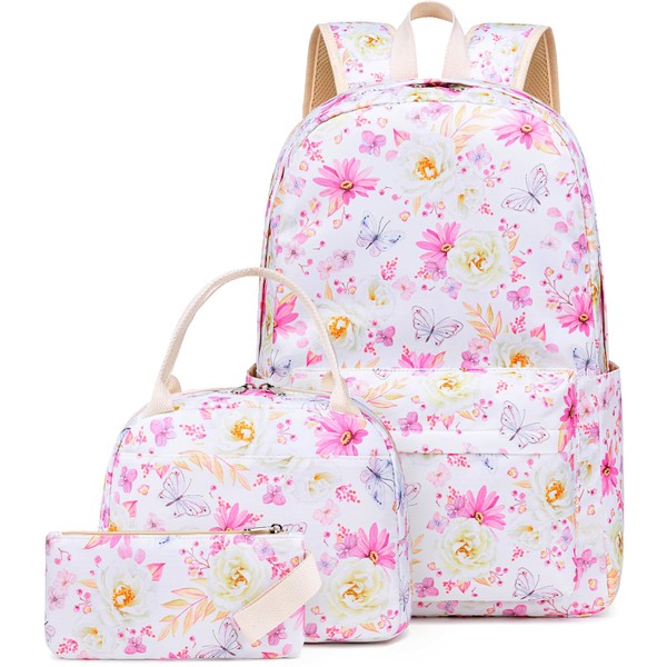 CAMTOP Backpack for Girls Teens School Bookbags Cute Kids Backpacks (Galaxy-Purple Pink)