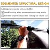 RV Awning Shade Screen with Zipper 9'X12'3'' - Black Mesh