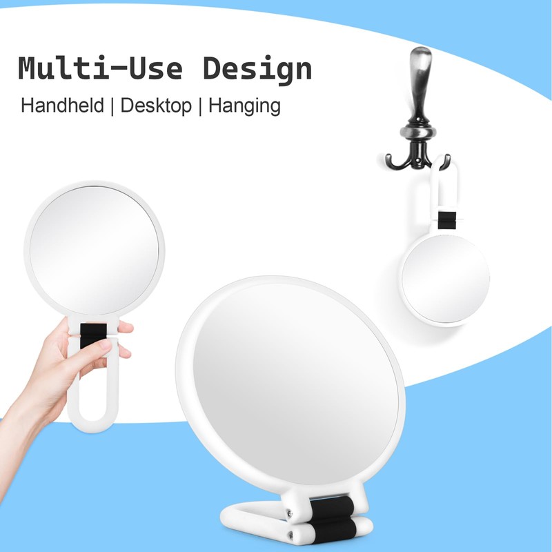 Sifolo 30x Magnifying Mirror, Travel Hand Mirrors with Handle -