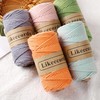 Likeecords Cotton Macrame Cord 3mm x 100m, 3 Strand Twisted,