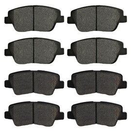 Kit de pastillas de freno de cerámica delantera y trasera para Hyundai Sonata 2011 20012 20013 20014 2015, para Kia Optima 2011 20012 20013 20014 2015 8 piezas D1444 D1445