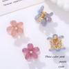 Campsis 9PCS Flower Mini Hair Clips Floral Small Hair Claw