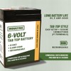 Moultrie 6 Volt Tab Top Battery - Designed for Moultrie