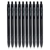 DIGNO Crysta Retractable Ballpoint Pens, BLACK, Medium Point (1.0mm), Pack