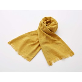 Miyazaki Towel Imabari Scarf 70 Original Series No.21 Mustard, Yellow, Length 55.1 x Width 13.4 inches (140 x 34 cm)