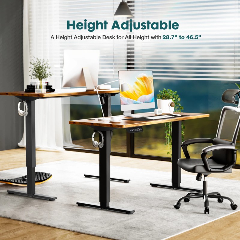 Standing Desk Adjustable Height 63 X 24 Inch Electric Computer