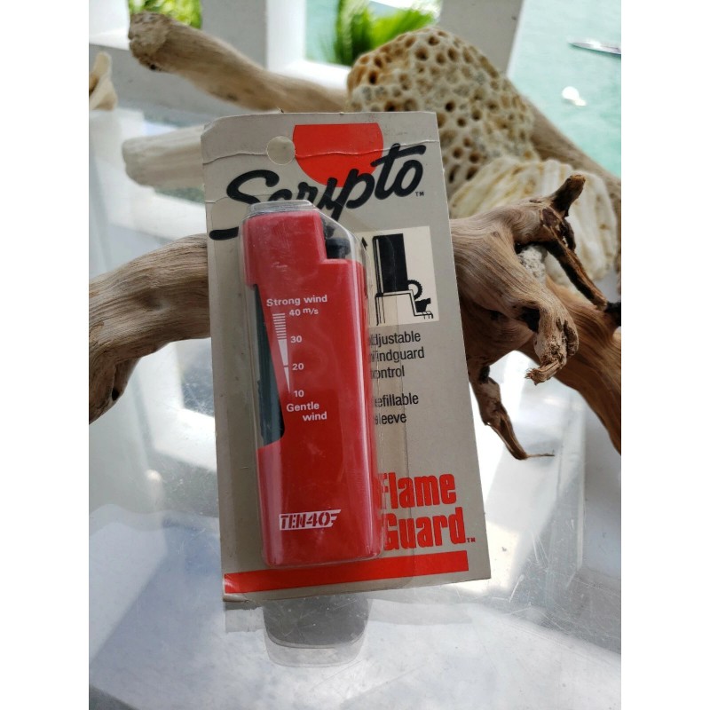 Scripto Antique Scripto Flame Guard Windguard Refillable Sleeve Lighter Original