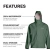 Grundens Men’s Neptune Commercial Fishing Jacket | Waterproof, Adjustable, Green,