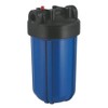 10" Compatible Big Blue Water Filter Housing/Canister 1" NPT w/ Pressure Release | For 4.5" x 10" Filters