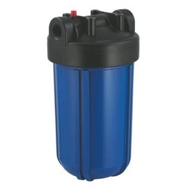 10" Compatible Big Blue Water Filter Housing/Canister 1" NPT w/ Pressure Release | For 4.5" x 10" Filters