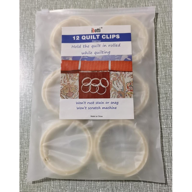 ibotti Quilt Clips for Quilting, 12 Pack – 3 Inch