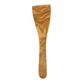 HOFMEISTER® Spatula with Curved Head and Typical Olive Wood Grain Handmade Family Owned 25 cm