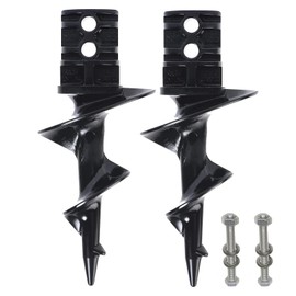 2 Pack Dock Sand Auger Fit for PVC Pipe Sand Bar Anchor, fit for to 2-inch Outer Diameter Aluminum Dock Columns (1.73ID or 1.790ID)(with Screw)