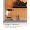 2 Pack，Waterproof Black Gold Wall Hooks，Foldable Towel Hooks for Bathrooms，Coat