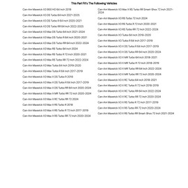 Tusk LED Light Bar Brackets 40" Straight/Curved For Can-Am Maverick X3 X MR Turbo RR 72 Inch 2020-2024