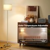 Ambimall 60'' Modern Floor Lamp with Remote, Tall Lamps for