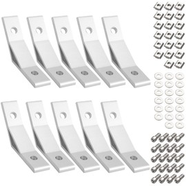 Corner Bracket Mounting Material Inner Angle 135 Degree Angle Connector Kamtop 10 x Aluminium Corner Angle Profile Corner Connector Corner Braces 135 Degree Angle Aluminium Angle Connector Aluminium
