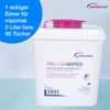 wellsamed wellsaclean Refillable Dispenser Bucket, Feed Cloth Dispenser Empty, Non-Woven