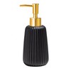 XUTONG Matte Black Soap Dispenser， for Bathroom and Kitchen, Refillable