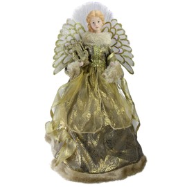 Northlight NL00924 Angel in Metallic Gown Christmas Tree Topper, 16"