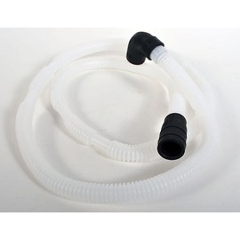 Whirlpool W10358302 Dishwasher Drain Hose and Check Valve Original Equipment (OEM) Part, White