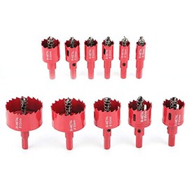 25 mm Bi-Metal Hole Saw Red, M52 HSS Hole Cutter for Metal, for Wood, Aluminium, Iron Sheet Pipe, Plastic