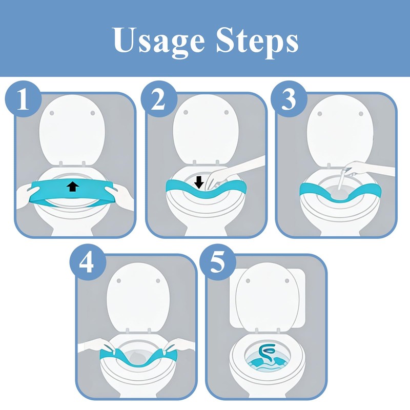 50 Pcs Flushable Stool Sample Collection Sheet with Containers Stool