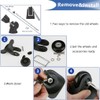 45mm 4PCS Luggage Suitcase Replacement Wheels and Hacksaw for Trolley