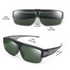 Br'Guras Fit Over Polarized Sunglasses Flip Up Lens for Men