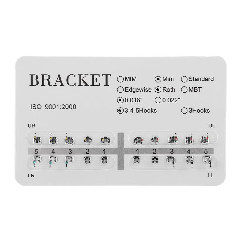 Brackets Ortodoncia Metálicos 20piezas Mini Roth Ganchos 345 0.018