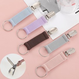 6Pcs Elastic Hat Clip for Travel,Straw Hat Clip for Travel on Bag,Baseball Cap Holder Beach Hat Hook Hands Free,Hats Brim Hanging Hook Bag Accessory for Women Man Traveling Bags Backpacks Purses Totes