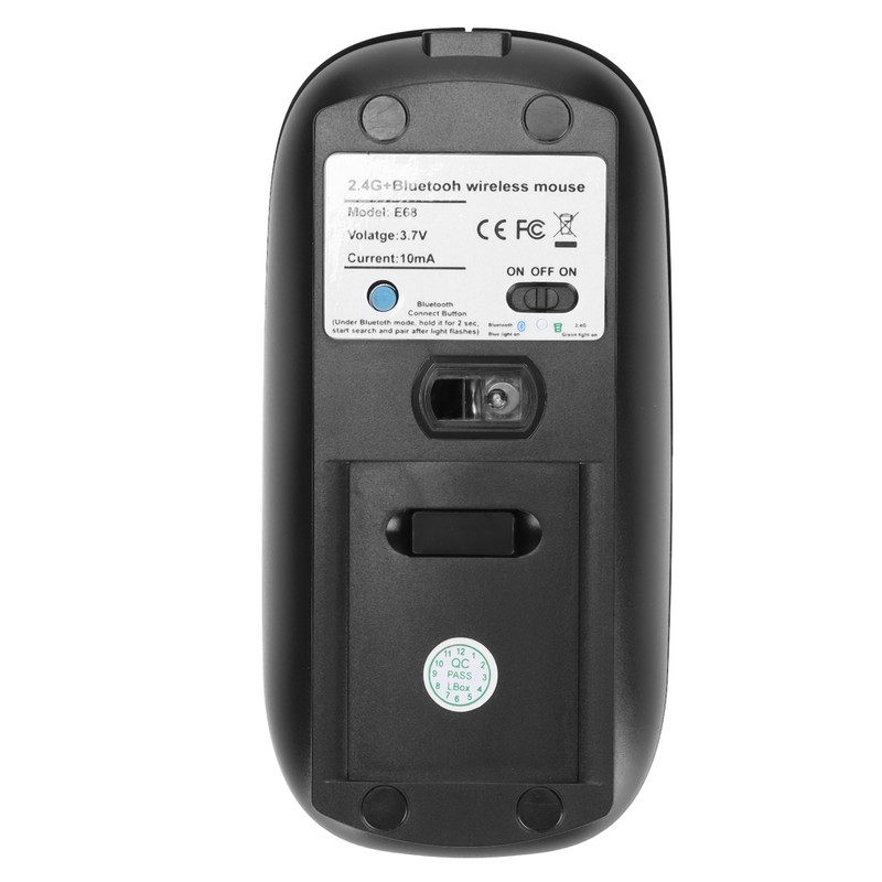 Wireless Mouse 2.4GHz Connection Mute Click High Sensitivity Optical Tracking