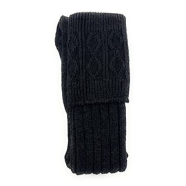 Tartan Tweeds Mens Scottish Wool Kilt Hose Socks Hand Made in Scotland (as8, numeric, numeric_8, numeric_10, regular, regular, Charcoal)