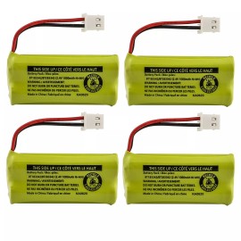 For Vtech Kastar 4 Pack Home Phone Battery for VTech BT166342 BT266342 BT183342 BT283342
