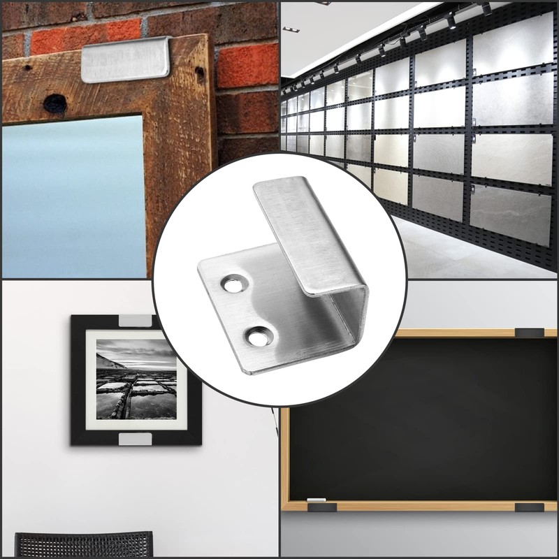 Luomorgo 10 Pcs Tile Display Wall Hanger, Stainless Steel Wall