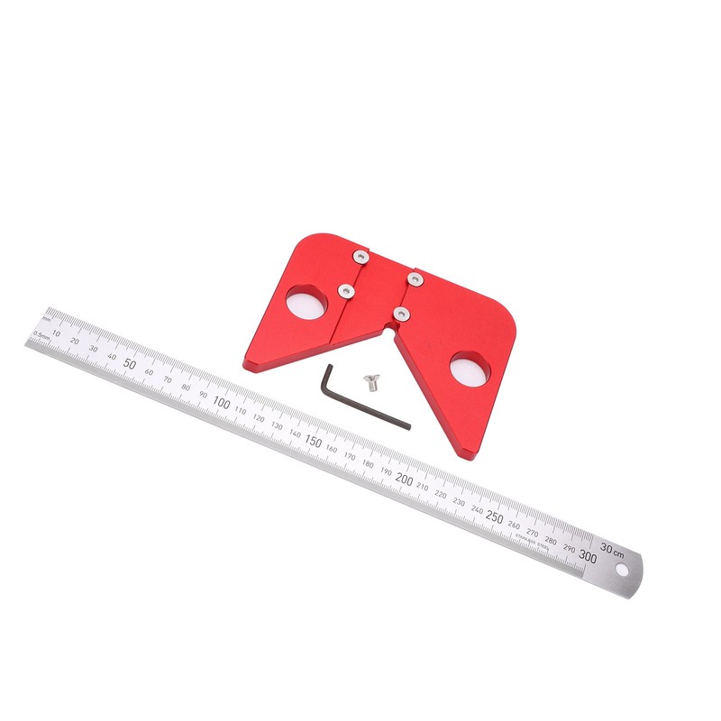 Center Scribe Gauge 45 90 Degree Finder Measuring Tool Carpenter