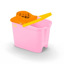 Happy Rainbow Mop Bucket with Drainer Recycled Ergonomic Handle Robust Sustainable 14L Ideal for Cleaning Floors and Home